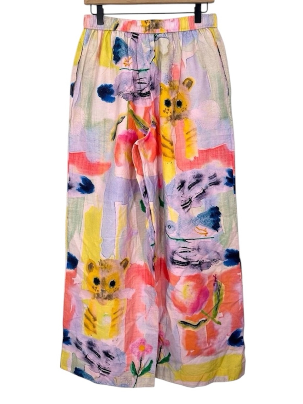 Anthropologie Lyre Bird x Yumi Kimura Wren Wide Leg PJ Bottoms - Picture 3 of 8